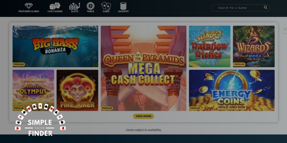 simple casino finder review 44 aces homepage screenshot 2